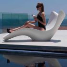 Łóżko ogrodowe Vondom Surf, nowoczesny design z polietylenu Viadurini