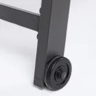 Nowoczesny leżak ogrodowy z aluminium na kółkach do użytku na zewnątrz - Franz Viadurini