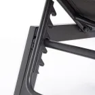 Nowoczesny leżak ogrodowy z aluminium na kółkach do użytku na zewnątrz - Franz Viadurini