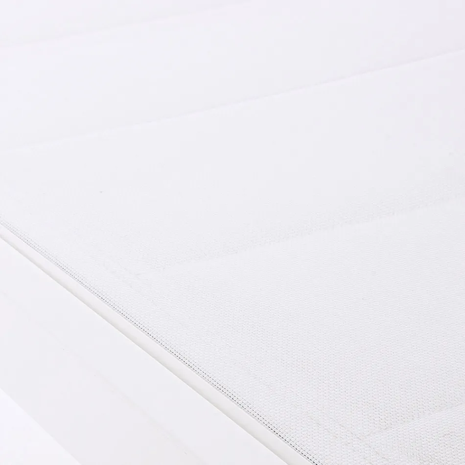 Nowoczesny leżak ogrodowy z aluminium na kółkach do użytku na zewnątrz - Franz Viadurini