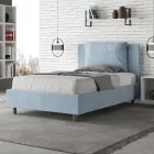 Zagłówek łóżka 120x200 cm z poduszkami z mikrofibry Wyprodukowano we Włoszech - Igrzyska Olimpijskie Viadurini