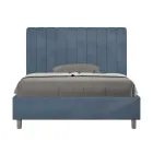 Pościel z mikrofibry 140x200 cm z symetrycznymi pionowymi liniami Wyprodukowano we Włoszech - Rękawica Viadurini