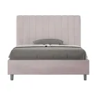 Pościel z mikrofibry 140x200 cm z symetrycznymi pionowymi liniami Wyprodukowano we Włoszech - Rękawica Viadurini