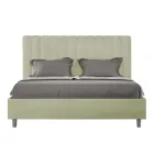 Pościel z mikrofibry 160x200 cm z symetrycznymi pionowymi liniami Wyprodukowano we Włoszech - Rękawica Viadurini