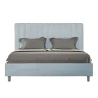 Pościel z mikrofibry 160x200 cm z symetrycznymi pionowymi liniami Wyprodukowano we Włoszech - Rękawica Viadurini