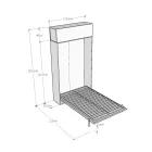 Łóżko Queen Size z pionowym składaniem i szafką ścienną - Magicompare Viadurini