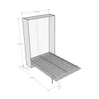 Łóżko Queen Size z pionowym składaniem w różnych wykończeniach - Magicompare Viadurini