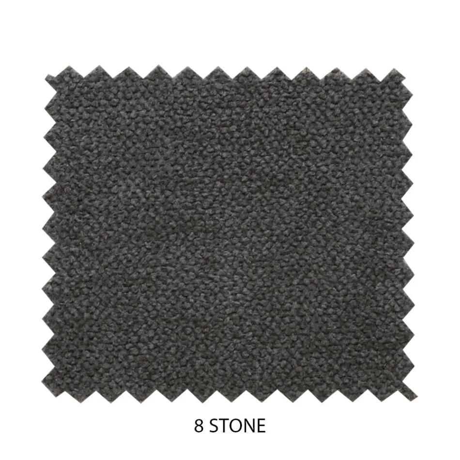 Pełnowymiarowe łóżko z wyściełanym zagłówkiem i nóżkami Made in Italy - Aaron Viadurini