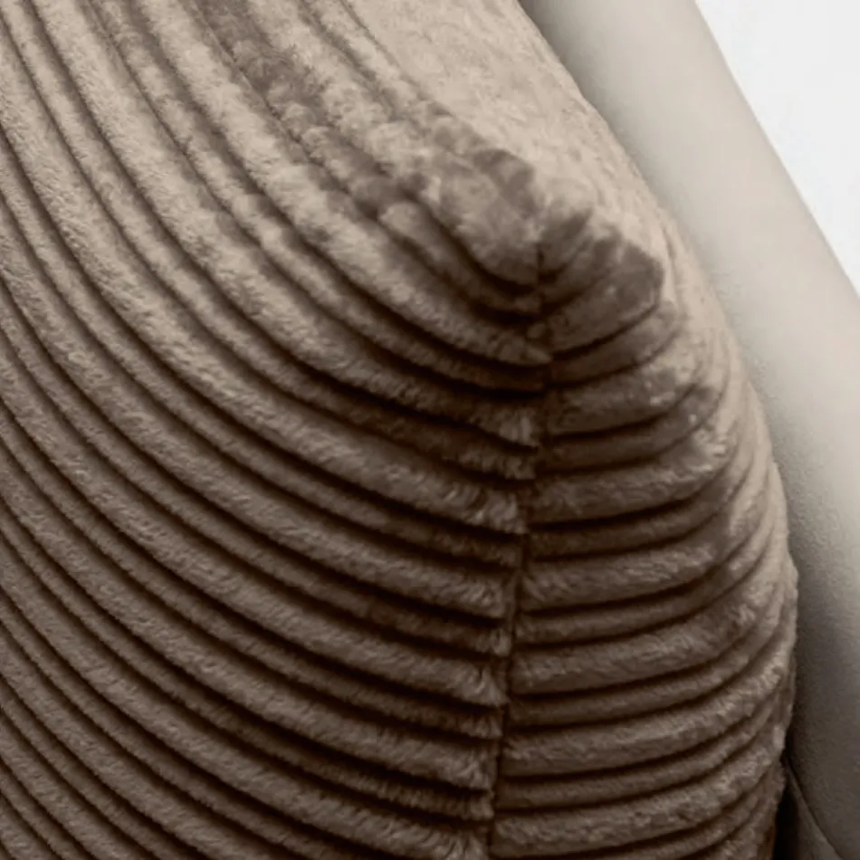 Łóżko podwójne 160x190 z 2 miękkimi poduszkami w zagłówku - Tramonti Viadurini