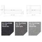 Łóżko podwójne 160x190 z 2 dwukolorowymi pionowymi i równoległymi paskami - Paolo Viadurini