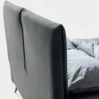 Łóżko podwójne 160x190 z wypełnieniem w kształcie poduszki - Brezze Viadurini