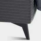 Łóżko podwójne 160x190 z wypełnieniem w kształcie poduszki - Brezze Viadurini