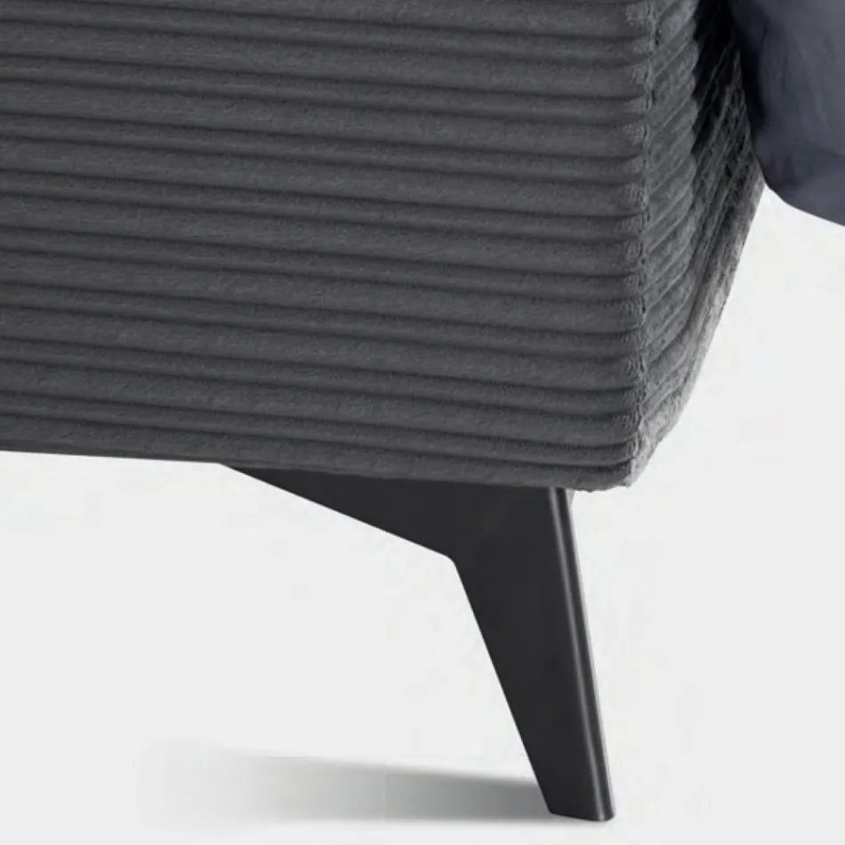 Łóżko podwójne 160x190 z wypełnieniem w kształcie poduszki - Brezze Viadurini