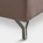 Łóżko podwójne 160x190 z pikowaniem geometrycznym - Ciottolino Viadurini