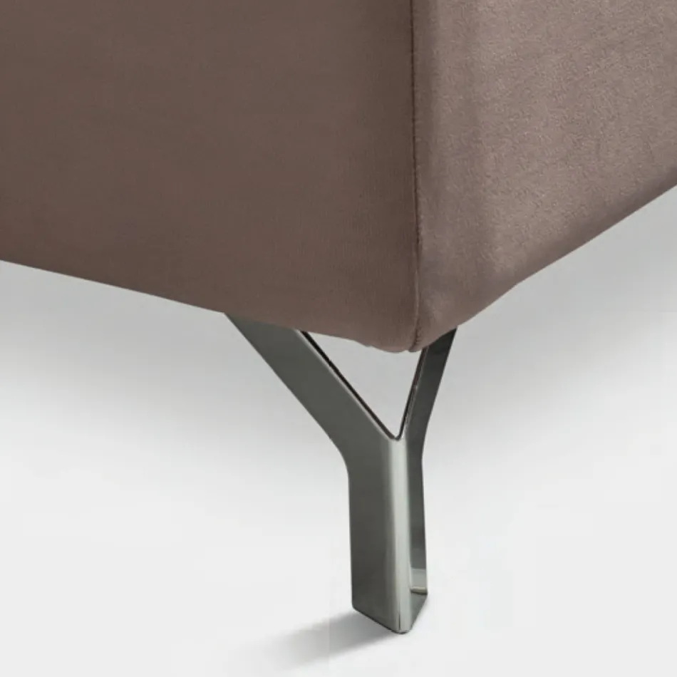 Łóżko podwójne 160x190 z pikowaniem geometrycznym - Ciottolino Viadurini