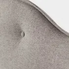 Łóżko podwójne 160x190 z falbaniastym zagłówkiem i guzikami - odpoczynek Viadurini