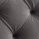 Łóżko podwójne 160x190 z wysokim i pikowanym zagłówkiem Made in Italy - Sallie Viadurini