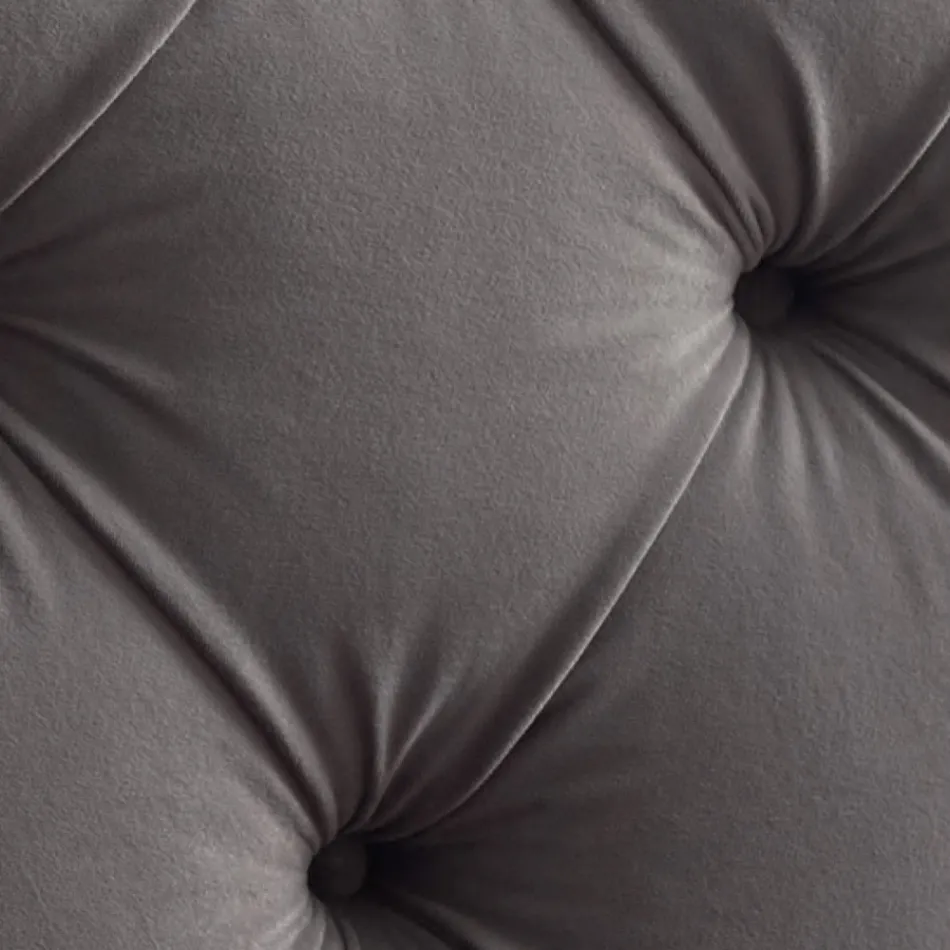 Łóżko podwójne 160x190 z wysokim i pikowanym zagłówkiem Made in Italy - Sallie Viadurini