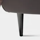 Łóżko podwójne 160x190 z wysokim i pikowanym zagłówkiem Made in Italy - Sallie Viadurini