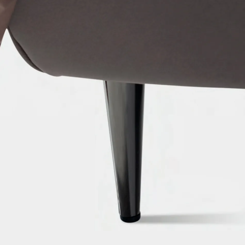 Łóżko podwójne 160x190 z wysokim i pikowanym zagłówkiem Made in Italy - Sallie Viadurini