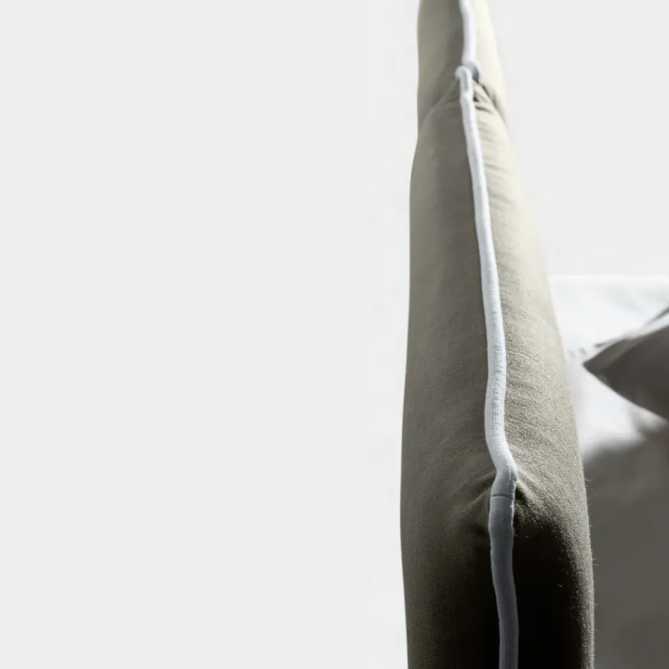 Łóżko podwójne 160x190 z centralnie podzielonym wezgłowiem Made in Italy - Celesti Viadurini