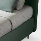 Łóżko podwójne 160x190 z pikowaniem w wąskie paski w wielu kolorach - Meduse Viadurini