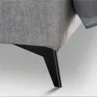 Łóżko podwójne 160x190 z pikowaniem w kształcie krzyża - Słonecznik Viadurini