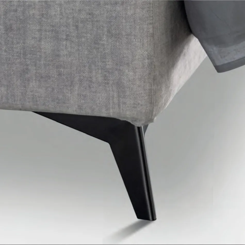 Łóżko podwójne 160x190 z pikowaniem w kształcie krzyża - Słonecznik Viadurini