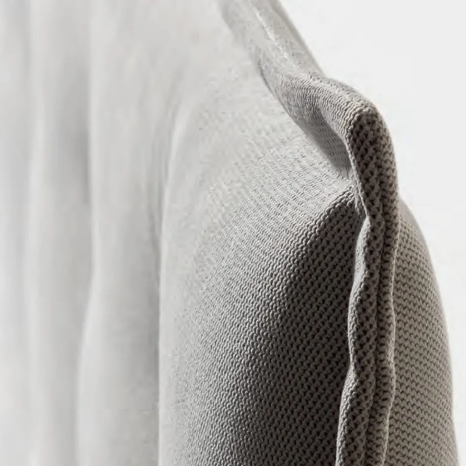 Łóżko podwójne 160x190 w tkaninie z zagłówkiem i guzikami Made in Italy - Dreams Viadurini