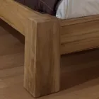 Łóżko podwójne 160x200 z litego drewna tekowego - Fresco Viadurini