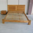 Łóżko podwójne 160x200 z litego drewna tekowego - Fresco Viadurini