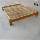 Łóżko podwójne 160x200 z litego drewna tekowego - Fresco Viadurini
