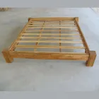 Łóżko podwójne 160x200 z litego drewna tekowego - Fresco Viadurini