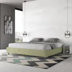 Łóżko podwójne 200x200 cm pokryte mikrofibrą Wyprodukowano we Włoszech - Athlete Viadurini