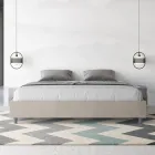 Łóżko podwójne 200x200 cm pokryte mikrofibrą Wyprodukowano we Włoszech - Athlete Viadurini