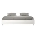 Łóżko podwójne 200x200 cm tapicerowane sztuczną skórą Wyprodukowano we Włoszech - Athlete Viadurini