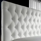 Łóżko podwójne Capitonné z opcjonalnym schowkiem Made in Italy - Sciocco Viadurini