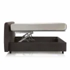 Podwójne łóżko z podnośnikiem 160x190 / 200 cm Nina Viadurini