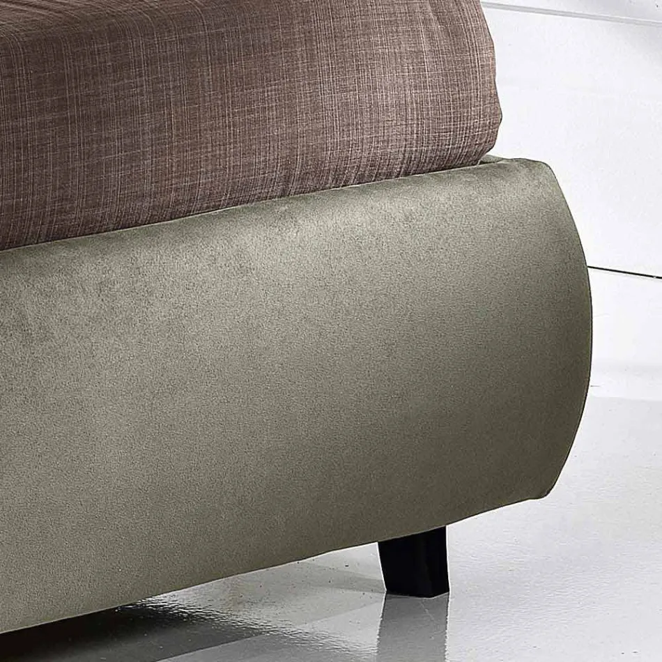 Podwójne łóżko z podnośnikiem 160x190 / 200 cm Nina Viadurini