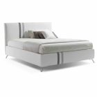 Podwójne łóżko z wyściełaną szufladą z ekoskóry Wyprodukowano we Włoszech - Paolo Viadurini