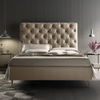 Podwójne łóżko z bawełnianą pościelą Made in Italy - Sallie Viadurini