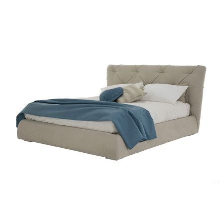Podwójne łóżko z nowoczesnym pojemnikiem Made in Italy – Gaven Viadurini