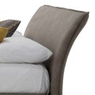 Podwójne łóżko z pojemnikiem z tkaniny lub ekoskóry Made in Italy – Doremì Viadurini