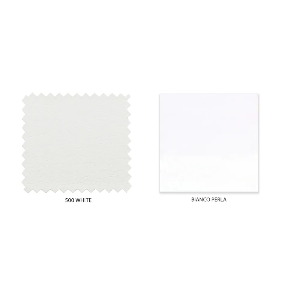 Łóżko podwójne z opcjonalnym schowkiem, 2 stolikami nocnymi i materacem - Fiuto Viadurini