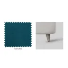 Łóżko podwójne z opcjonalnym schowkiem i nóżkami Made in Italy - Birba Viadurini