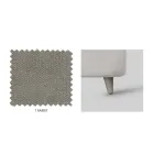 Łóżko podwójne z opcjonalnym schowkiem i nóżkami Made in Italy - Birba Viadurini