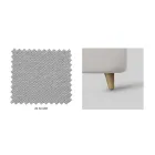 Podwójne łóżko z opcjonalnym schowkiem Made in Italy - Ciccio Viadurini