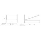 Podwójne łóżko z opcjonalnym schowkiem Made in Italy - Ciccio Viadurini