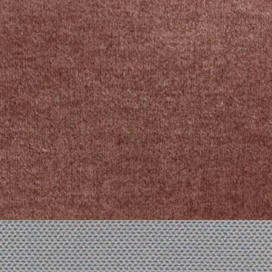 Podwójne łóżko z pojemnikiem pokrytym tkaniną Made in Italy - Renato Viadurini