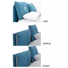 Podwójne łóżko z pojemnikiem pokrytym tkaniną Made in Italy - Renato Viadurini